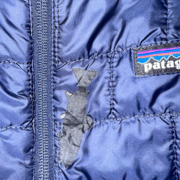 Patagonia Nano Puff Vest – Women's [LARGE] – [NAVY] – Slightly Used / Patched - Picture 2 of 7